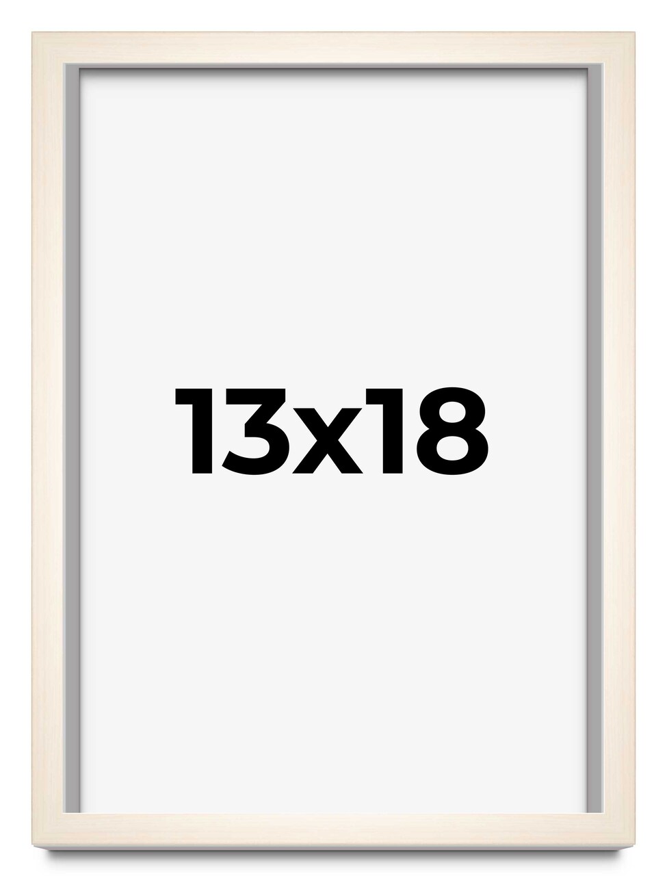Minimalist White Picture Frame - UV Acrylic, Foam Board Backing, Hanging Hardware